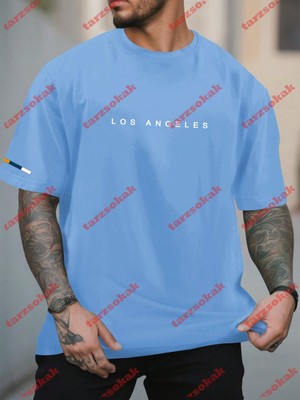 Tarzsokak Model 3897 Erkek Yazlık Yuvarlak Yaka Kısa Kollu Günlük Tişört, Yaz