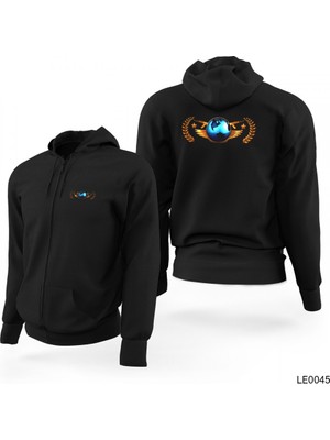 Cs Go Siyah Fermuarlı Limited Edition Kapşonlu Sweatshirt