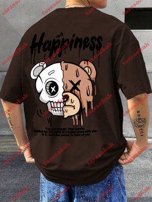 Tarzsokak Model 3656 Erkek Yazlık Yuvarlak Yaka Kısa Kollu Günlük Tişört, Yaz