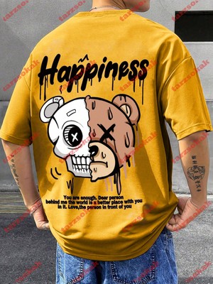 Tarzsokak Model 3370 Erkek Yazlık Yuvarlak Yaka Kısa Kollu Günlük Tişört, Yaz