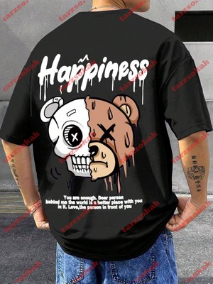 Tarzsokak Model 3241 Erkek Yazlık Yuvarlak Yaka Kısa Kollu Günlük Tişört, Yaz