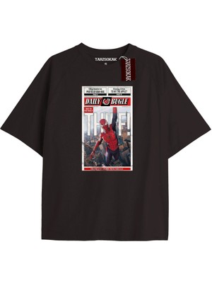Tarz Sokak Spider-Man Gazete Baskı Model No Way Home Tshirt