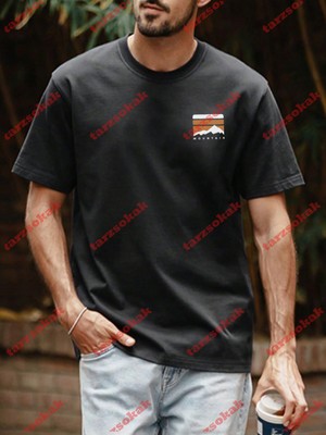 Tarzsokak Model 3504 Erkek Yazlık Yuvarlak Yaka Kısa Kollu Günlük Tişört, Yaz