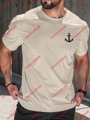 Tarzsokak Model 3620 Erkek Yazlık Yuvarlak Yaka Kısa Kollu Günlük Tişört, Yaz