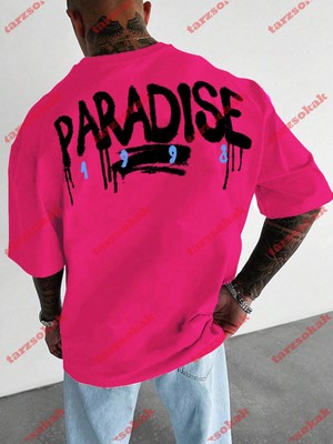 Tarzsokak Model 3716 Erkek Yazlık Yuvarlak Yaka Kısa Kollu Günlük Tişört, Yaz