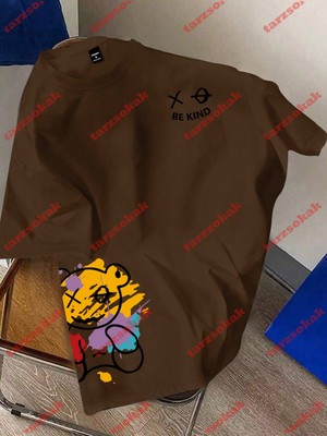 Tarzsokak Model 3706 Erkek Yazlık Yuvarlak Yaka Kısa Kollu Günlük Tişört, Yaz