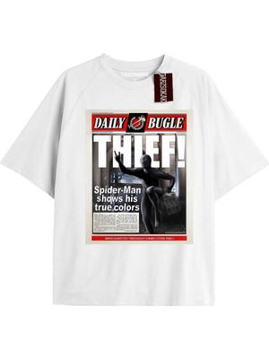 Tarz Sokak Spider-Man Gazete Baskı Model No Way Home Tshirt