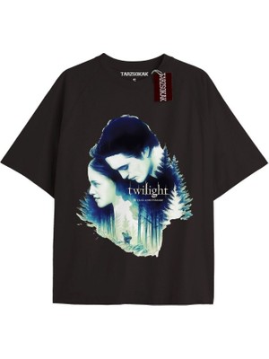 Tarz Sokak Y2K Twilight Team I Love My Boyfriend Tshirt Kod-Edward