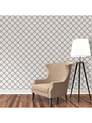 Duvar Kağıdı Simetrik Desenler - Minimalist Dekoratif (En: 600, Boy: 300)