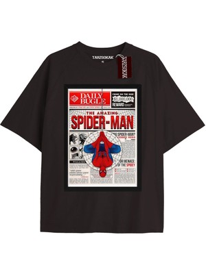 Tarz Sokak Spider-Man Gazete Baskı Model No Way Home Tshirt