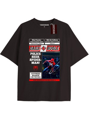 Tarz Sokak Spider-Man Gazete Baskı Model No Way Home Tshirt