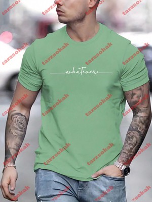 Tarzsokak Model 3823 Erkek Yazlık Yuvarlak Yaka Kısa Kollu Günlük Tişört, Yaz