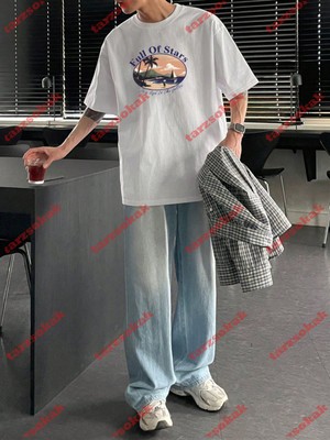 Tarzsokak Model 3982 Erkek Yazlık Yuvarlak Yaka Kısa Kollu Günlük Tişört, Yaz