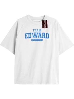 Tarz Sokak Y2K Twilight Team I Love My Boyfriend Tshirt Kod-Edward