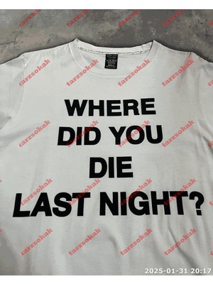 Tarzsokak Slogan Unisex Yazılı Oversize Tshirt TWGWBR33