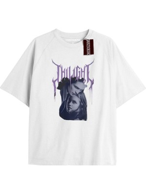 Tarz Sokak Y2K Twilight Team I Love My Boyfriend Tshirt Kod-Edward