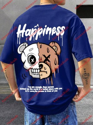 Tarzsokak Model 3652 Erkek Yazlık Yuvarlak Yaka Kısa Kollu Günlük Tişört, Yaz