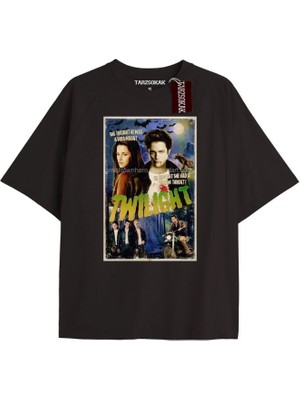 Tarz Sokak Y2K Twilight Team I Love My Boyfriend Tshirt Kod-Edward