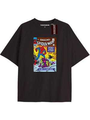 Tarz Sokak Spider-Man Gazete Baskı Model No Way Home Tshirt