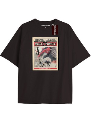 Tarz Sokak Spider-Man Gazete Baskı Model No Way Home Tshirt