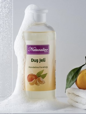 Naturalive Mandalina Ferahlığı Duş Jeli 500 ml Doğal İçeriklerle Vegan Temizlik