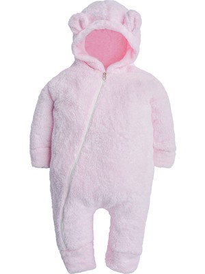 x Ipek Atlas Kız Erkek Bebek Çocuk Kapüşonlu Ayıcık Peluştulum