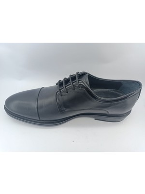 Nevzat Öge Siyah  Deri Erkek Klasik Ayakkabı