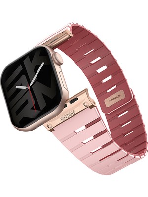 Skinarma Watch 38MM Gemini Serisi Tpu Magnetik Silikon Kordon Pembe