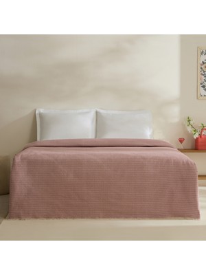 Karaca Home Caris Çift Kişilik Tek Pike Pembe