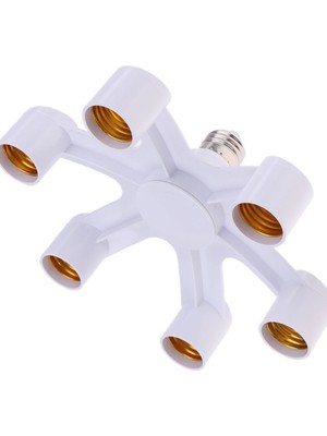 E27 6lı Duy Çoğaltıcı - Lamba Duy Çoklayıcı - E 27 6 In 1 Ampul Duy Çoğaltma Studio Lamp