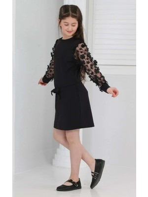 Mnk Baby & Kids Kız Çocuk Daisy Krep Elbise MNK0606