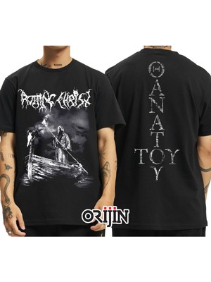 Tarz Sokak Rotting Christ To The Death Ön Arka Baskılı Unisex Siyah