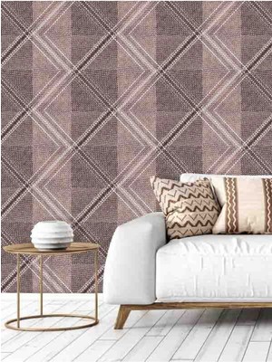 En x Boy Örgü Desenli Silinebilir Yırtılmaz Tekstil Duvar Kağıdı