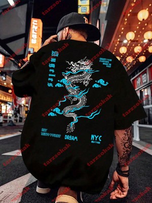 Tarzsokak Model 3236 Erkek Yazlık Yuvarlak Yaka Kısa Kollu Günlük Tişört, Yaz