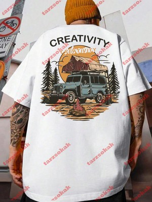 Tarzsokak Model 3664 Erkek Yazlık Yuvarlak Yaka Kısa Kollu Günlük Tişört, Yaz