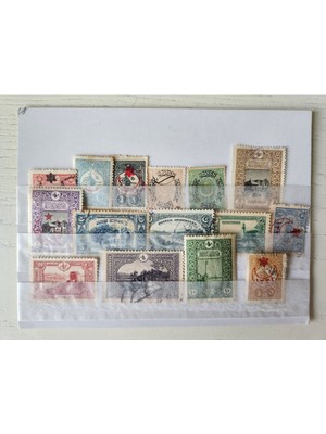 Nadir 15 Adet Osmanlı Pulları Koleksiyonu.; Tamamı Dönemine Ait