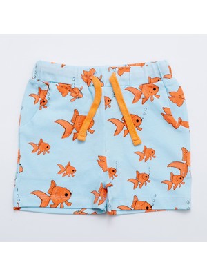 Minimars Balık Baskılı Şort