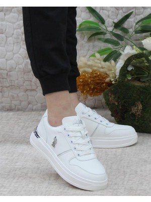 U.s. Polo Assn. Alka 5Fx Kadın Beyaz (36-40) Sneaker Ayakkabı