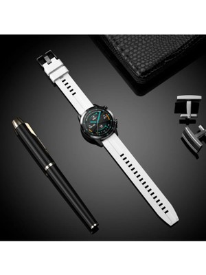 Nezih Case Huawei Watch Gt3 / Gt4 / Gt5 / Gt5 Pro 46MM Uyumlu 22MM Yumuşak Desenli Jel Silikon Kordon