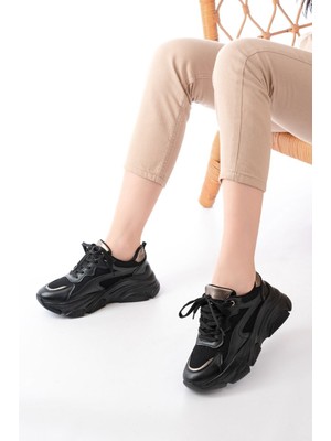 Aska Shoes SP-149  Bağcıklı Fileli Günlük Spor Ayakkabı