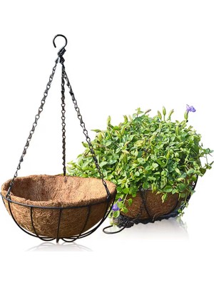 30CM Hindistan Cevizi Lifi Sepet Saksı Bahçe Balkon Iç,dış Mekan Bitki Çiçek Sarmaşık Saksısı