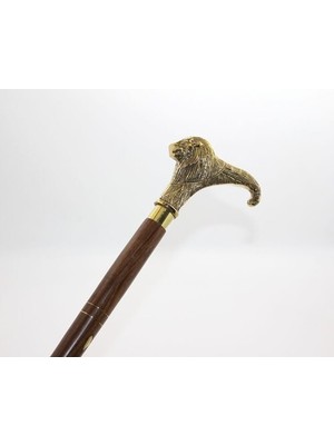 Pirinç Aslan Büstü Baston Model 1
