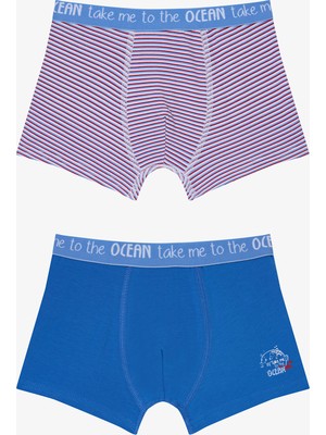 Penti Erkek Çocuk Balon Balığı Baskılı 2'li Pamuklu Boxer