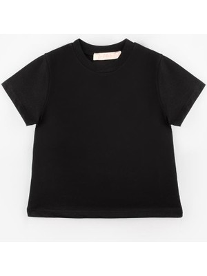 Siyah  Penye Basic Çocuk Tişört