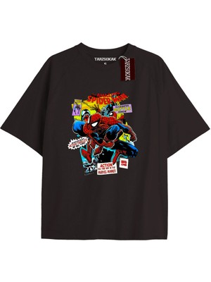Tarzsokak Spider-Man Gazete Baskı Model No Way Home Tshirt