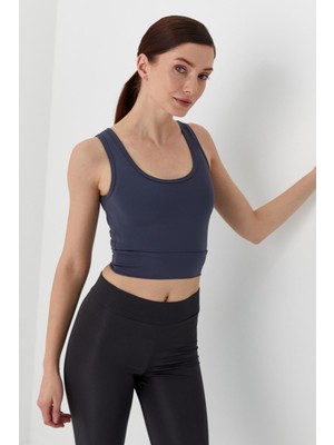 Askılı Crop Bluz Antrasıt