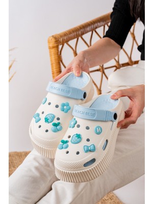 Slipcat Unisex Yüksek Tabanlı Deniz Sabo Sandalet Doktor Hemşire Hastane Comfort