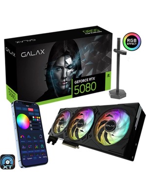 GALAX GeForce RTX 5080 EX Gamer 1-Click OC 16GB GDDR7 256 Bit DLSS 4 Ekran Kartı (58NZN6MDBYEX)