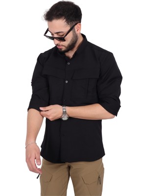 Kordak Siyah Tactical Outdoor Gömlek