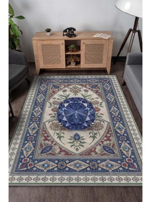 Homshtag Tanzanit Taşı Halısı Mor Aura Renkli Aura Taşı Enerji Spiritüel Temalı Modern Halı